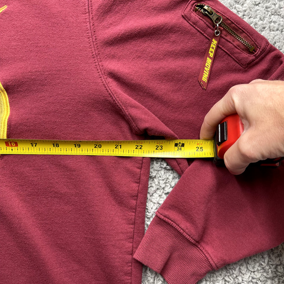 Box Lunch Sweatshirt Womens M Red Flash Fastest Man Alive Embroidered Sweater - Picture 5 of 8